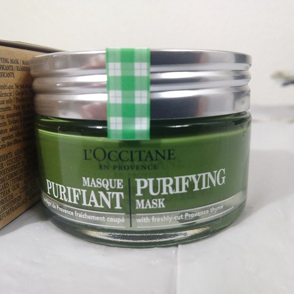 L'Occitane Purifying Mask with Freshly-cut Provencal Thyme 75ML NIB - Picture 2 of 7